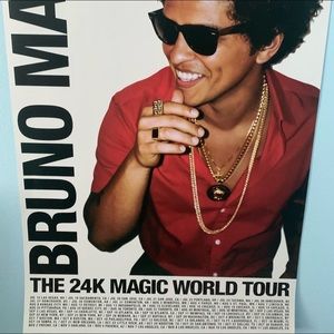 Bruno Mars 24K Magic Concert Poster